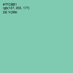 #7FCBB1 - De York Color Image